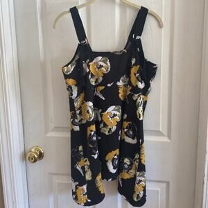 Laurie Felt women’s size 6 floral print hook closure front camo blouse top